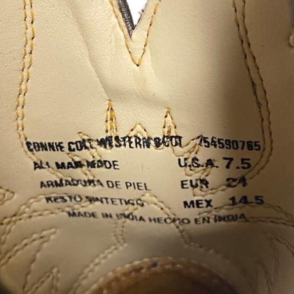 Adorable Kids Cowboy Boots Dark Brown Western NEW Size 7.5 - Picture 8 of 8